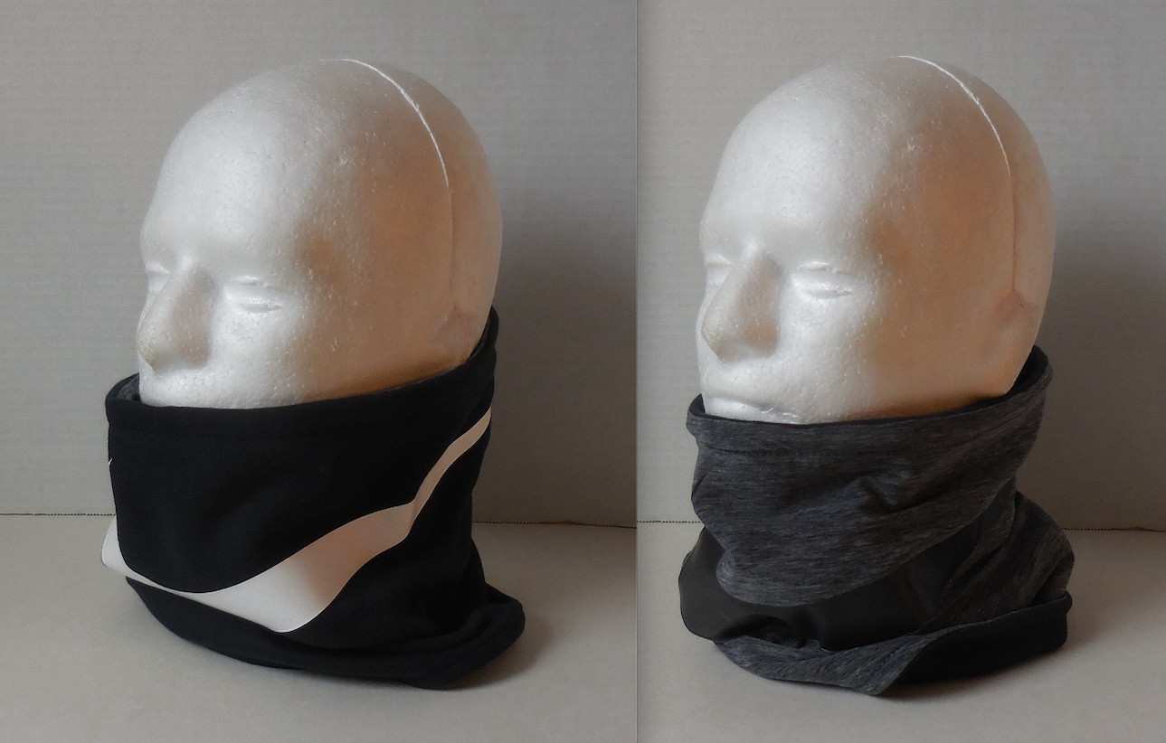 Nike Neck Warmer 2.0 Reversible Super Size Swoosh Dark Grey Heather/Black/White