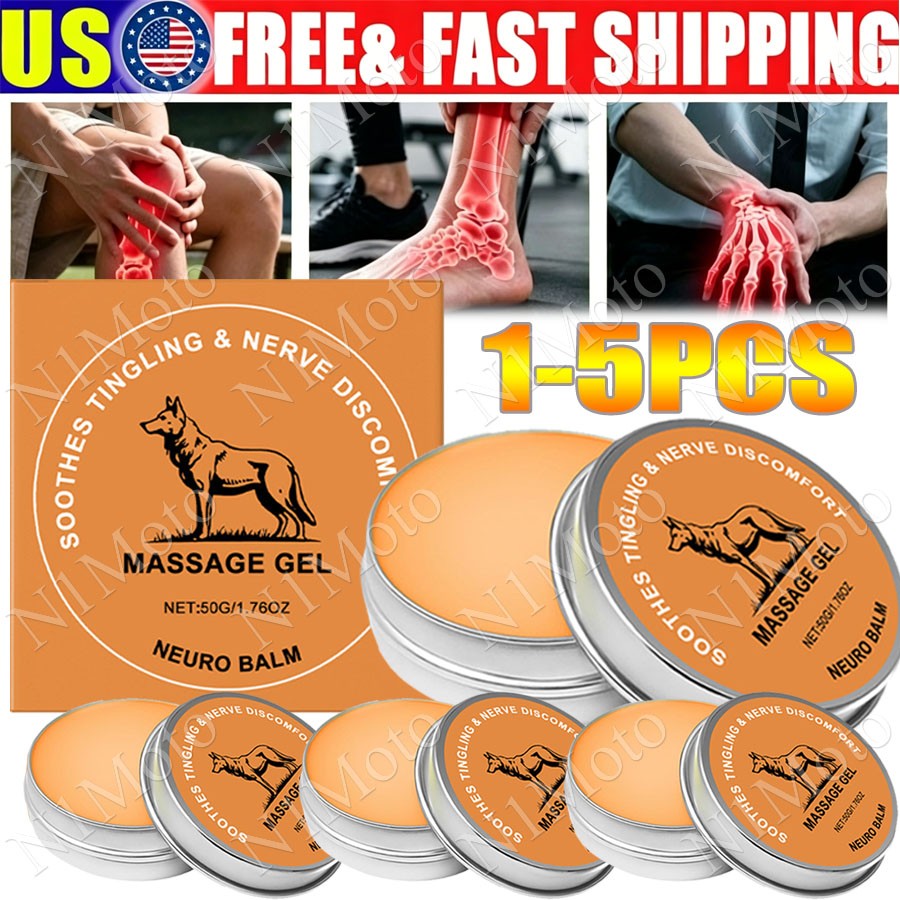 1-5 PCS Therawolf Neuro Balm, 2026 New Herbal Joint & Muscle Soothing Cream 50g