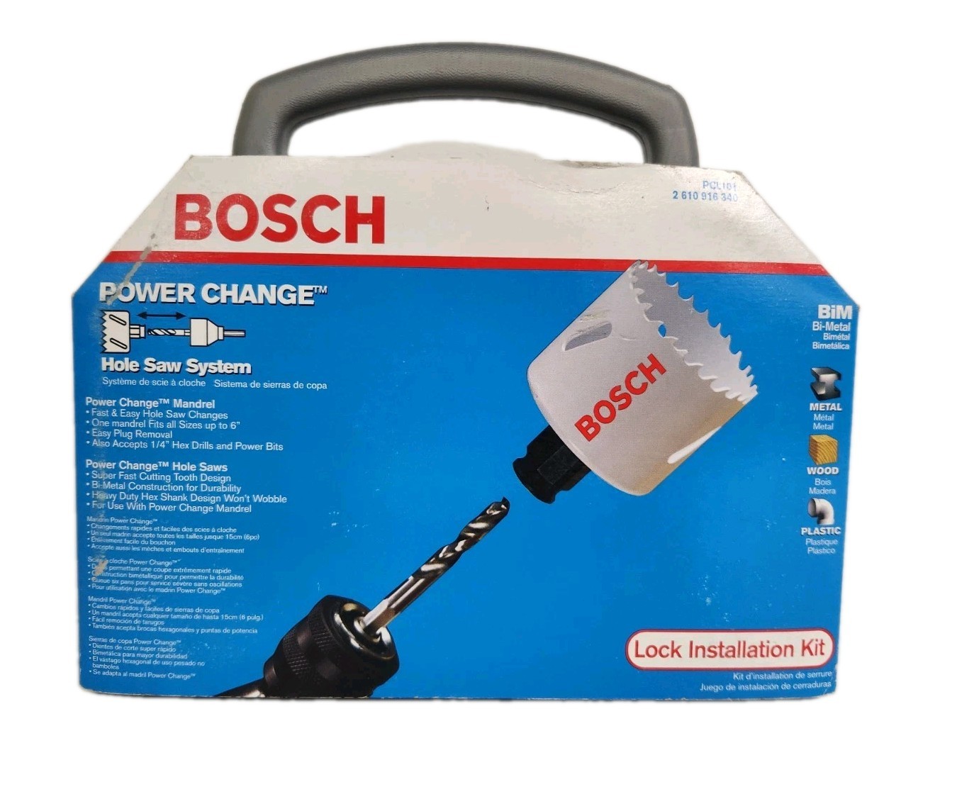 Bosch PCL101 Power Change Bi-Metal Hole Saw Lock Kit
