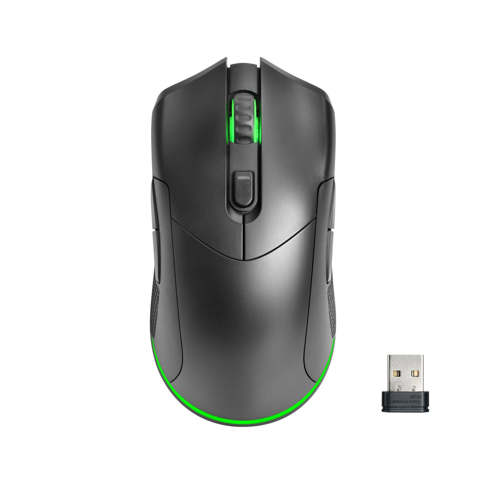 onn Rechargeable Wireless Gaming Mouse with LED Lighting, 8 Programmable Buttons