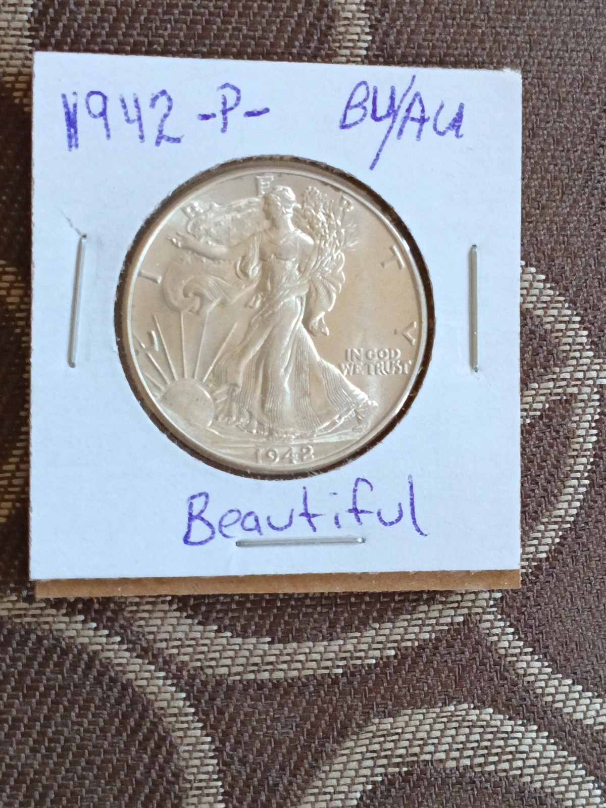 1942 Walking Liberty Half Dollar in AU Condition