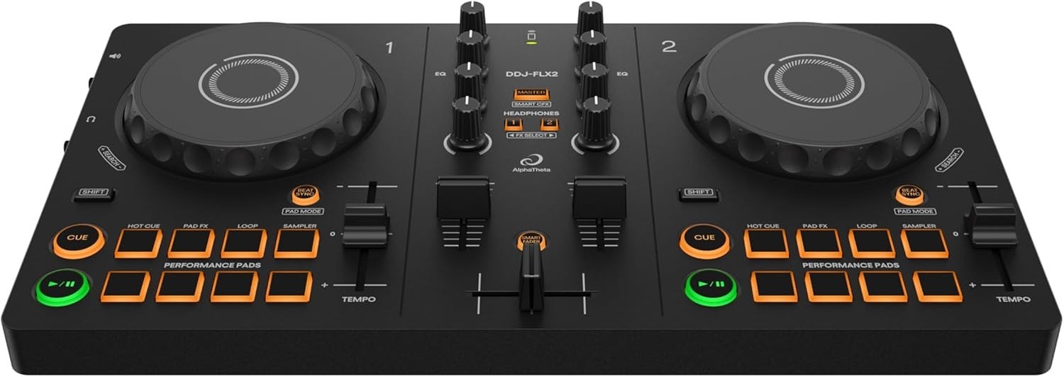 DDJ- Compact 2-Channel DJ Controller - Streaming-Ready, Smart Fader & Smart C...