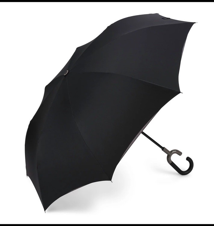 ShedRain VORTEX Auto Open Auto Close 47" Compact Umbrella Black