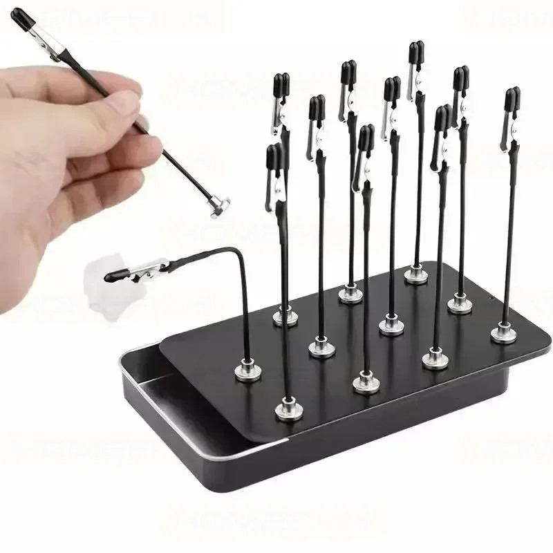 Magnetic Base Holder Flexible Alligator Clip Sticks For Airbrush Spray Hobby