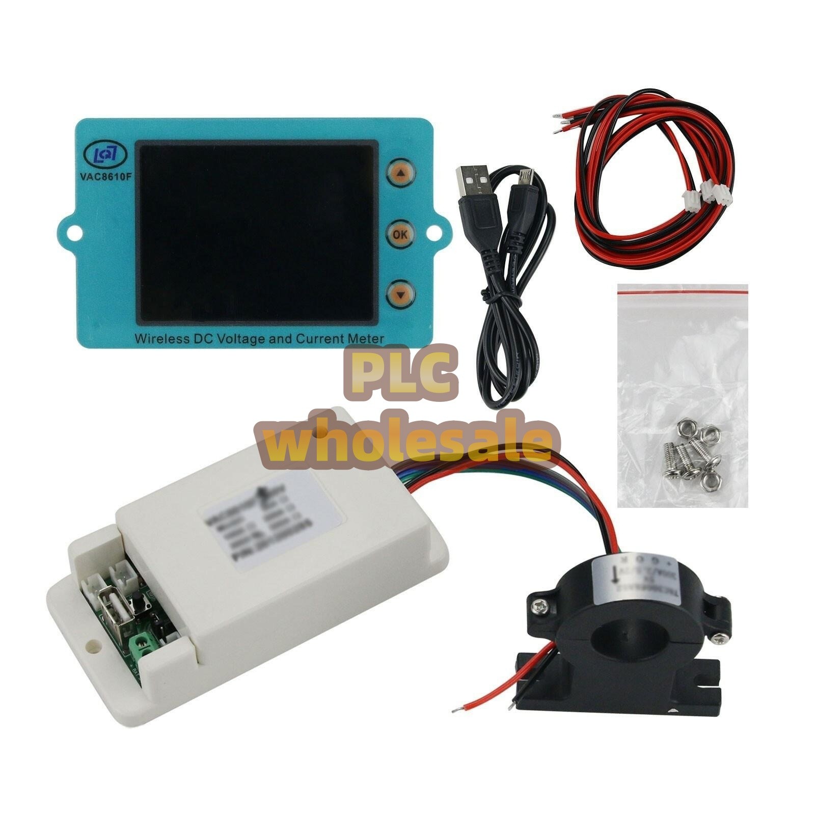 VAC8610F 500V Wireless DC Voltmeter Ammeter Capacity Coulometer Tester 2.4" sup