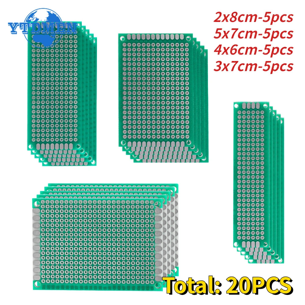 PCB FR4 Single Side 1.6MM Prototype Board DIY 20*80mm 50*70mm 40*60mm 30*70mm