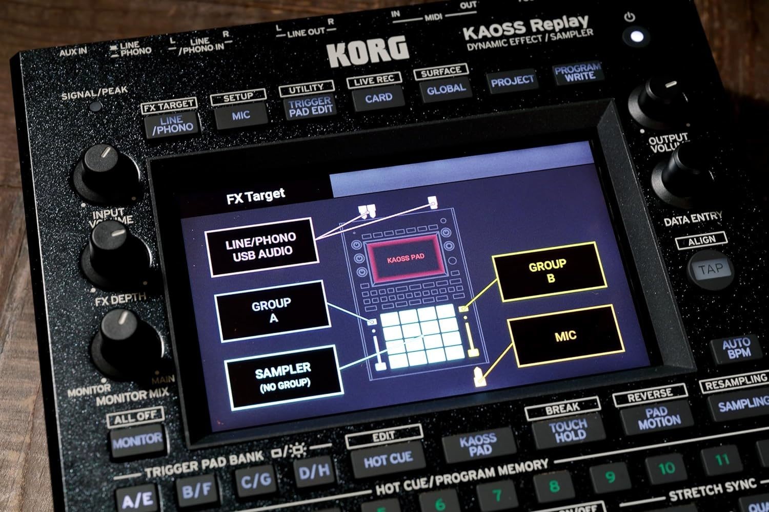 KORG All-in-One DJ Performance Tool KAOSS Replay DJ Effects Pedal/Sampler