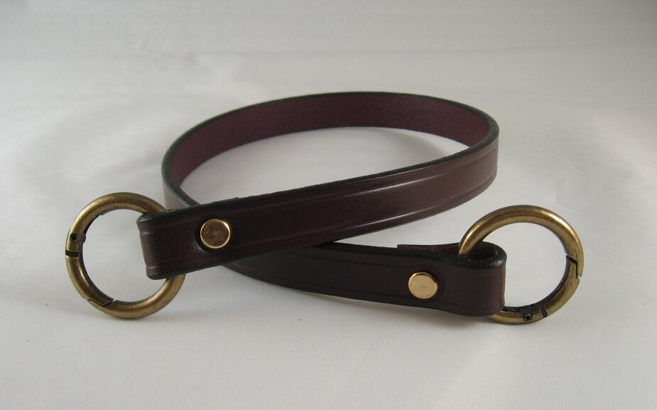 1" Cowhide Leather Handbag Purse Replacement Strap Handle w/Snap Rings 4 colors