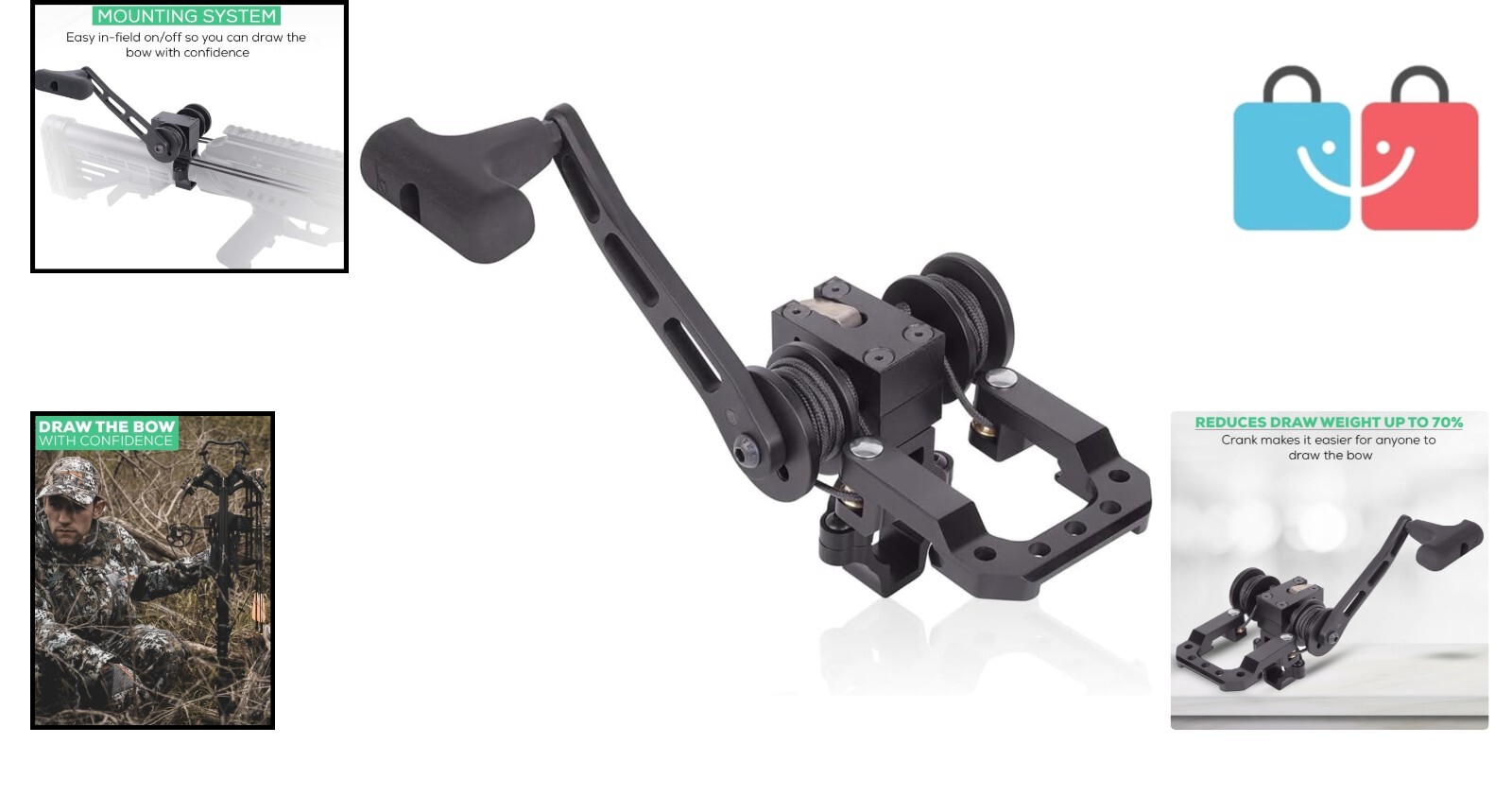 Power Draw Cocking Device for Crossbows - Ambidextrous & Lightweight Design