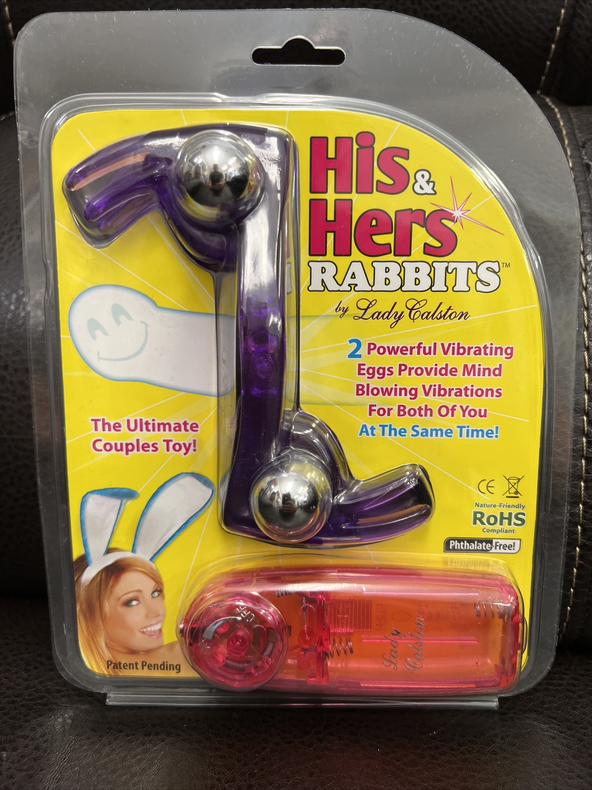 Lady Calston His & Hers Rabbits, Ultimate Couples Toy, BONUS NEW! Phthalate Free