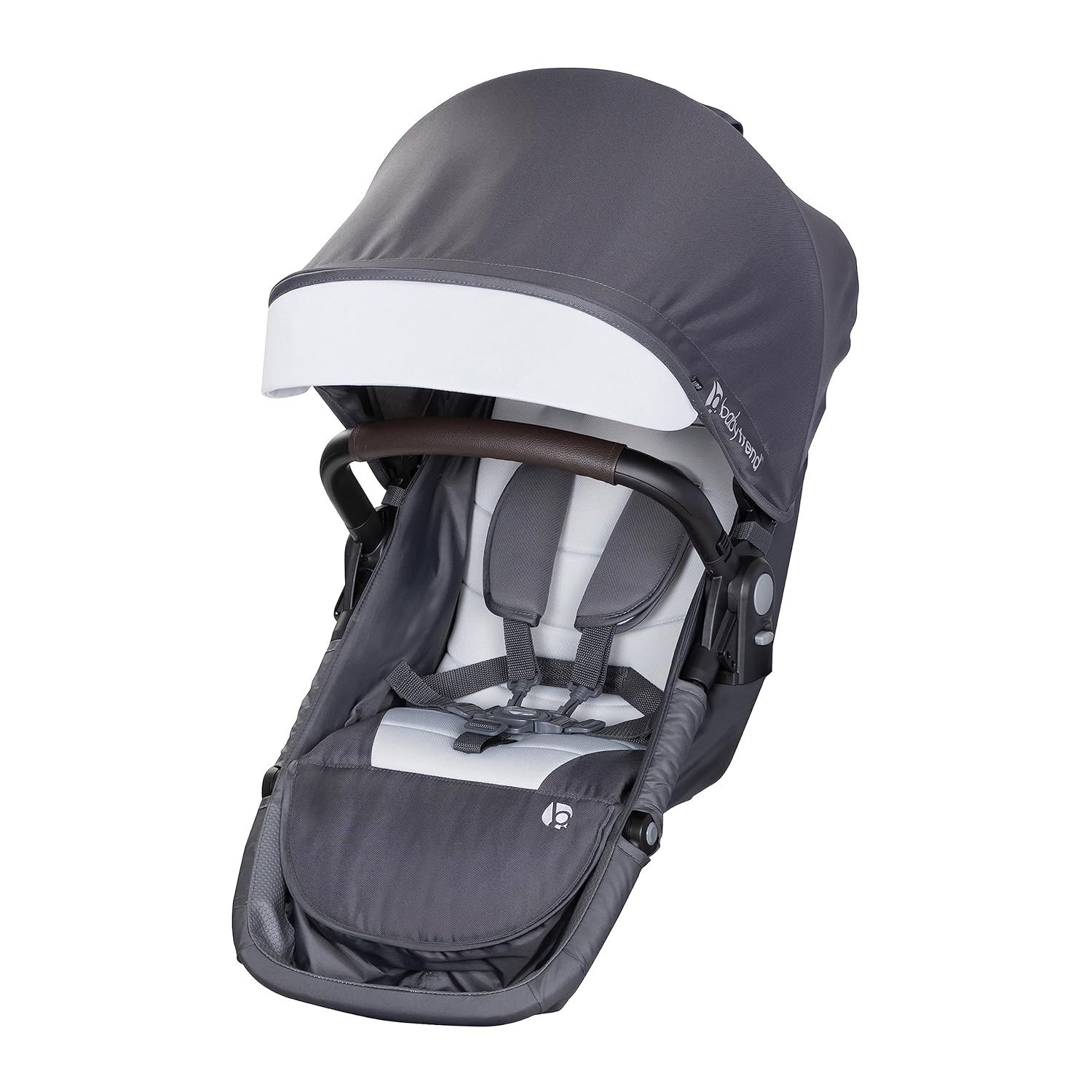 Morph Single to Double Stroller Second Seat, Dash Grey