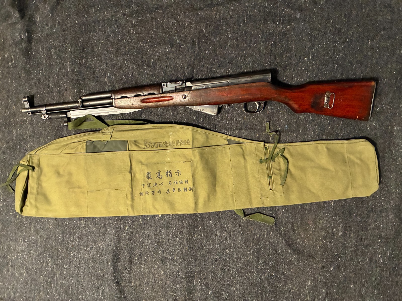 Original Chinese Vietnam War type 56 SKS RIFLE Canvas Cover