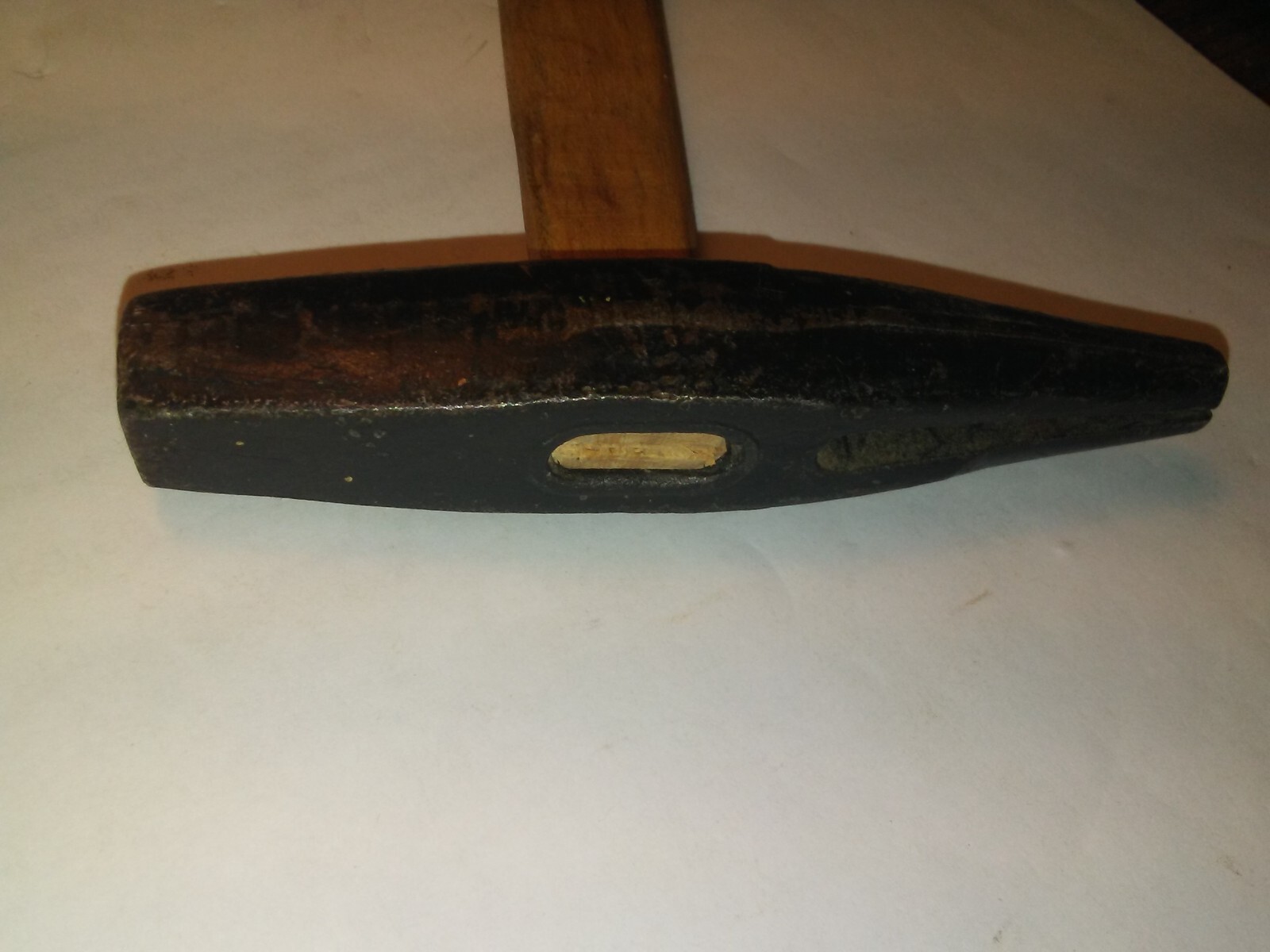 Vintage Upholsterer's Hammer Head + Tack Claw, Original Handle. 6.9 oz.