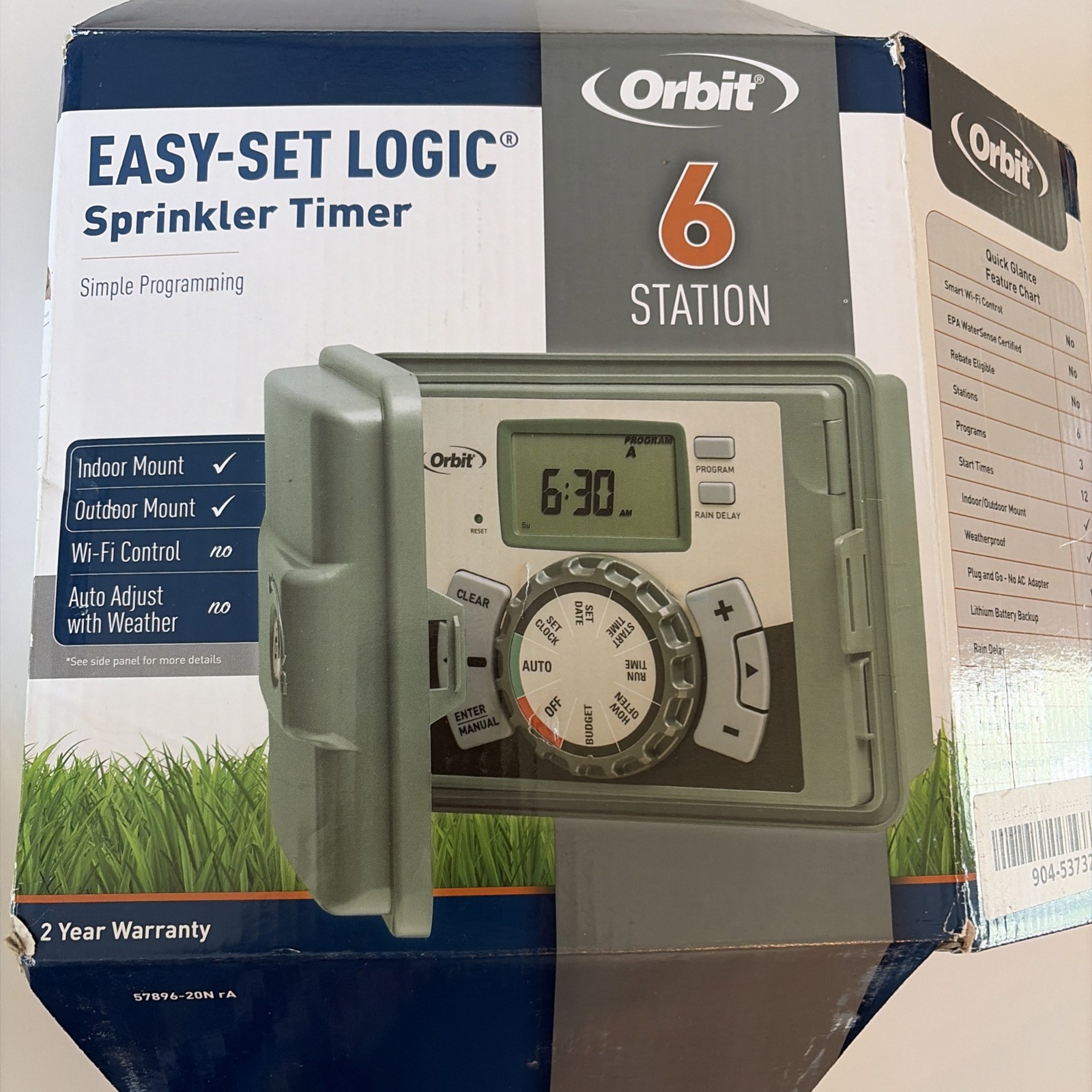 Orbit Easy-Set Sprinkler Timer 6 Station