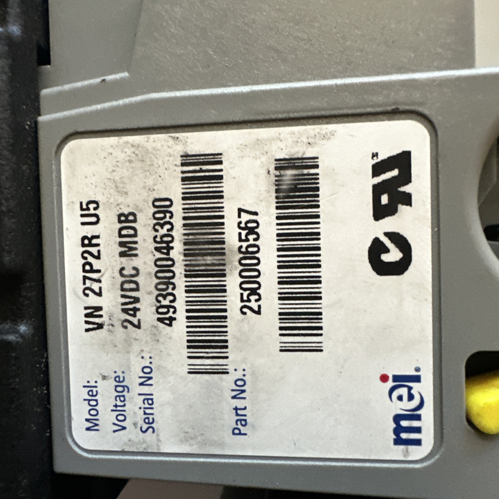 mei VN 27P2R US VNR Recycler Bill Validator MPN 250016251 250011206C