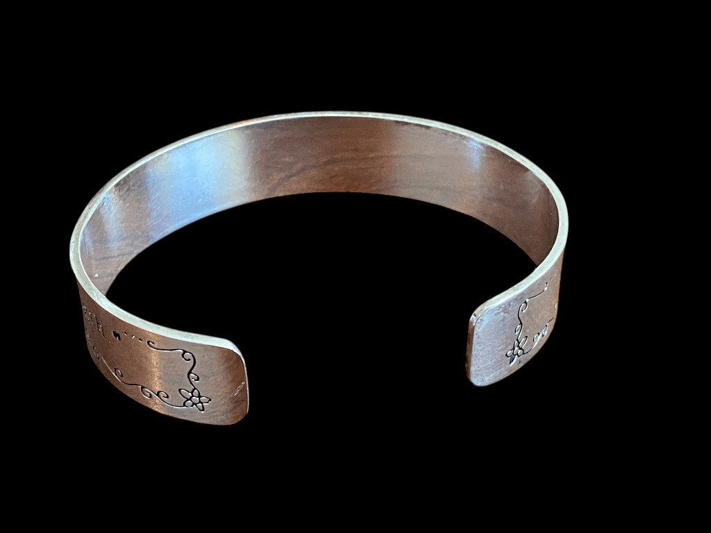 Scripture Bracelet Cuff Silver Plated