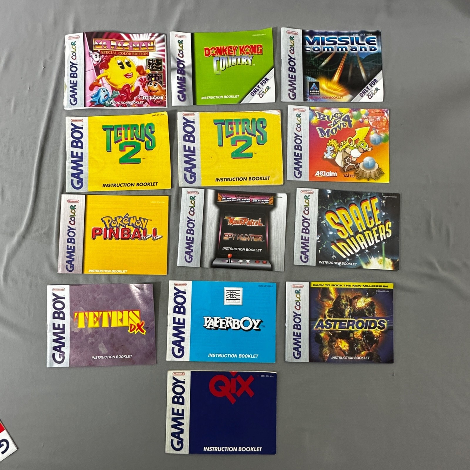 LOT 13 Nintendo Game Boy Manual Instruction Booklets