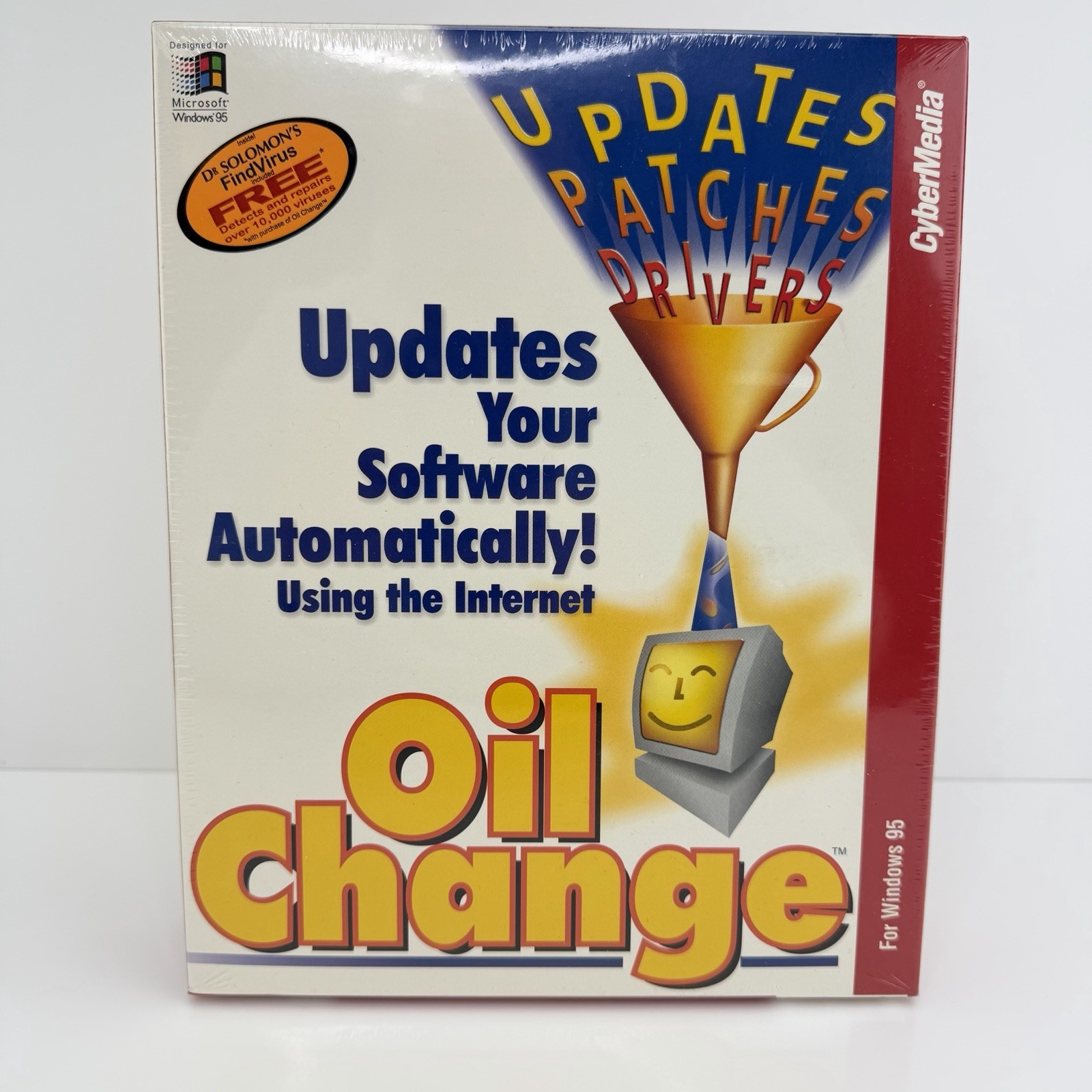 Vintage CyberMedia Oil Change Software - PC Windows 95 - NEW SEALED Box