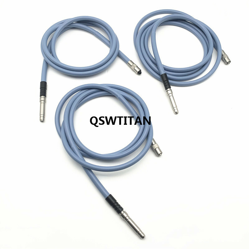 Silicone cable Endoscop Fiber 1.8m-3m Light Source Microscope Guide interface