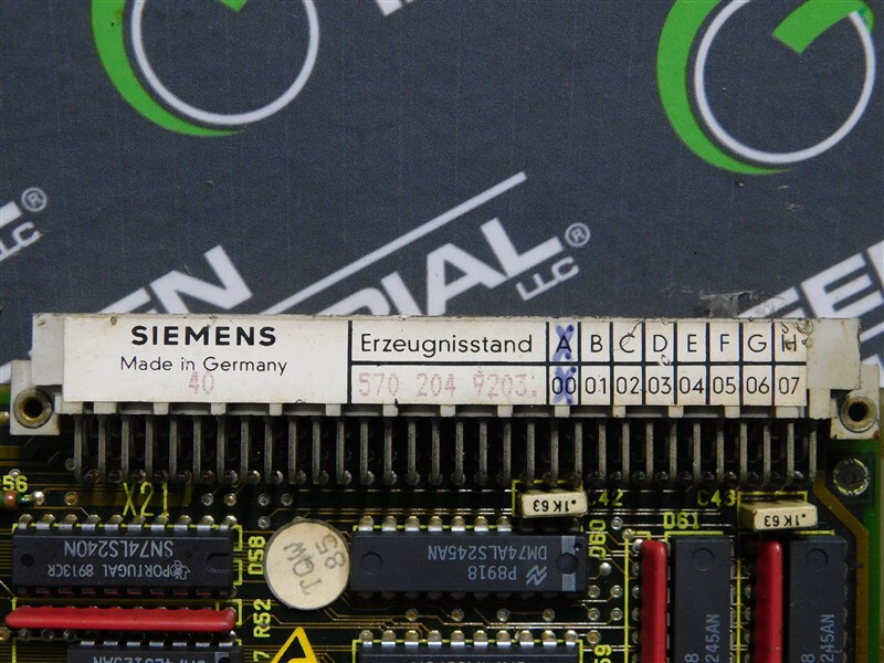 USED Siemens 570 204 9203 Interface Module Rev. A00