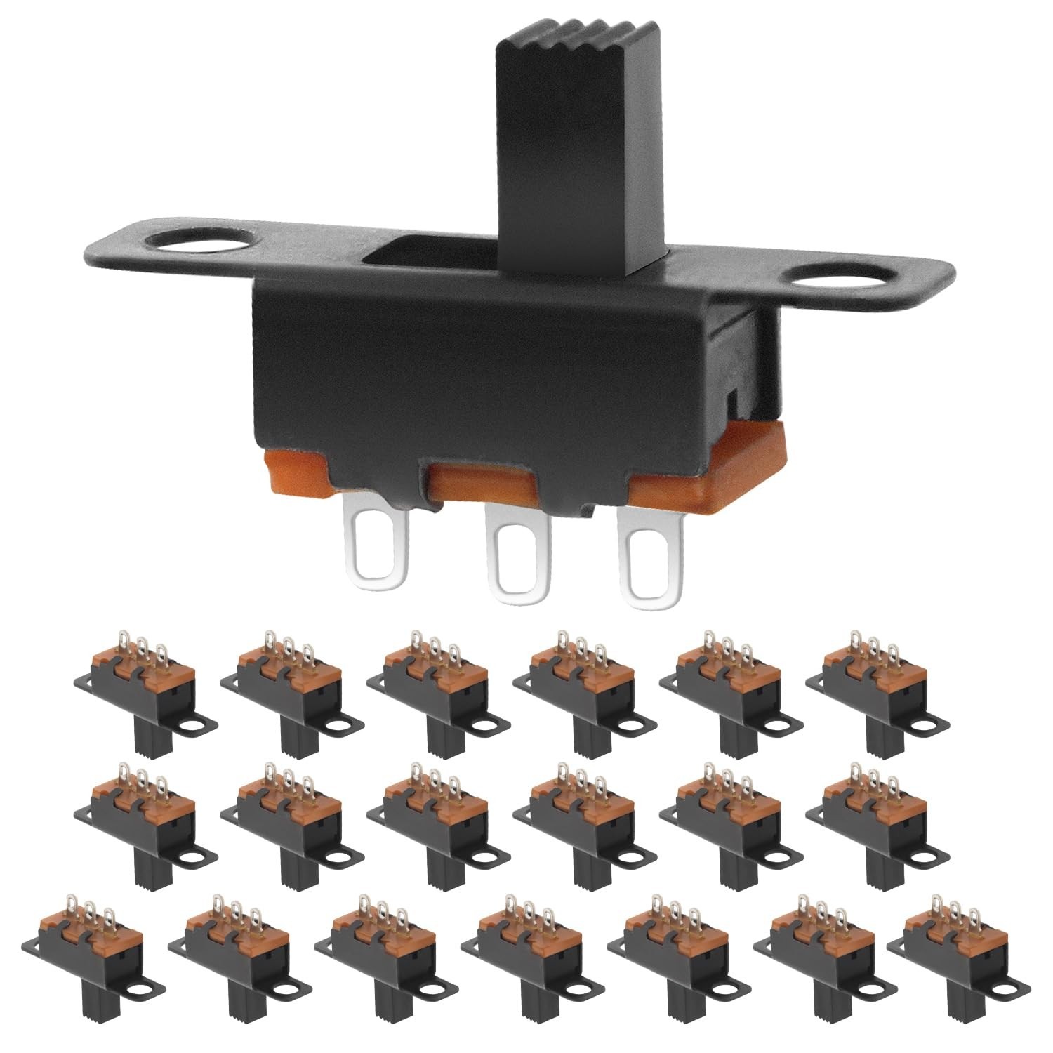 20Pcs Mini Micro Slide Switch 1p2t 2 Position  SPDT Toggle SS12F15-5mm High Knob