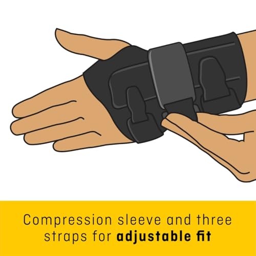 FUTURO-MMM-357 Deluxe Wrist Stabilizer, Large/X-Large - grey Small/Medium