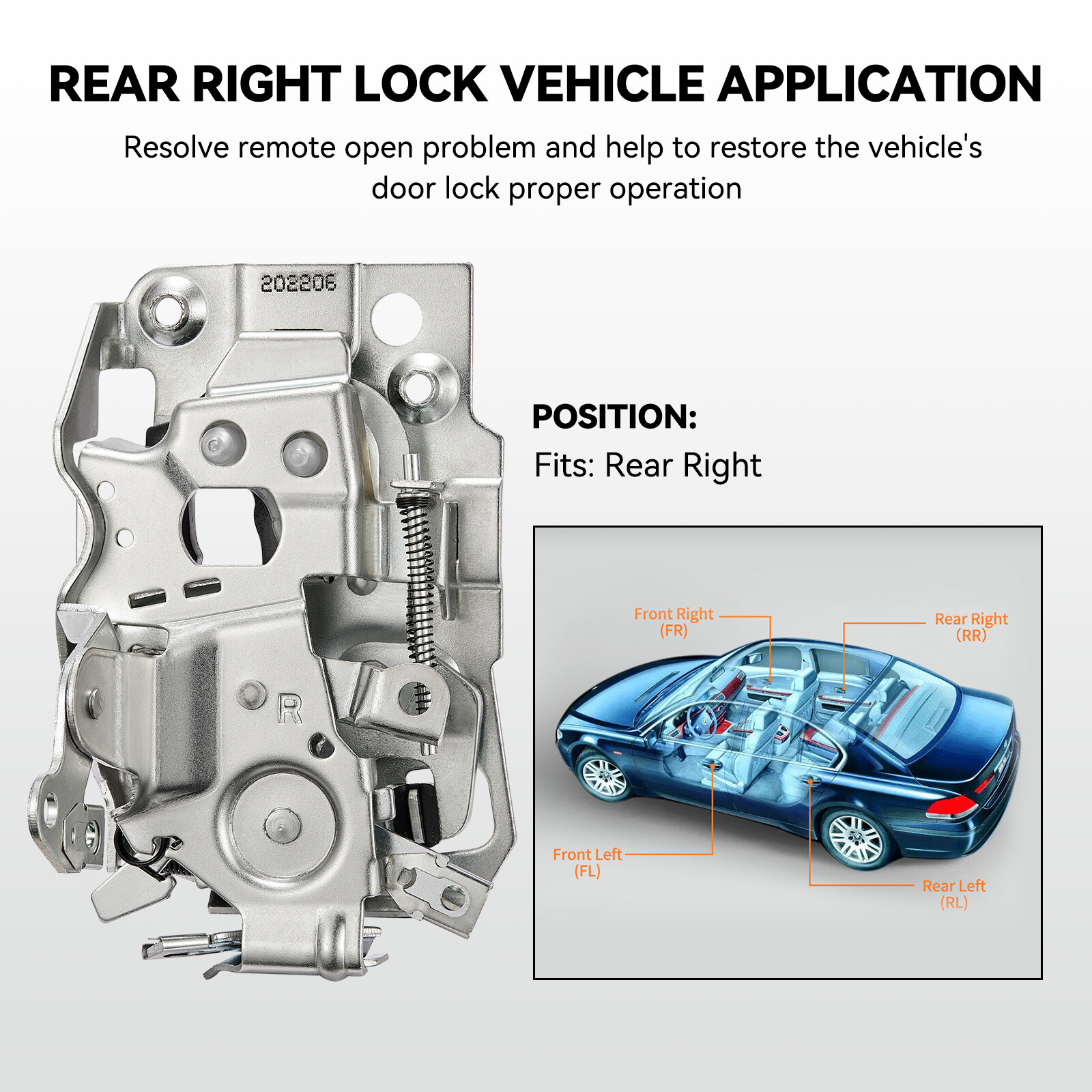 Tailgate Lock Trunk Latch Actuator for Toyota 4Runner 2003-2009 69110-35090