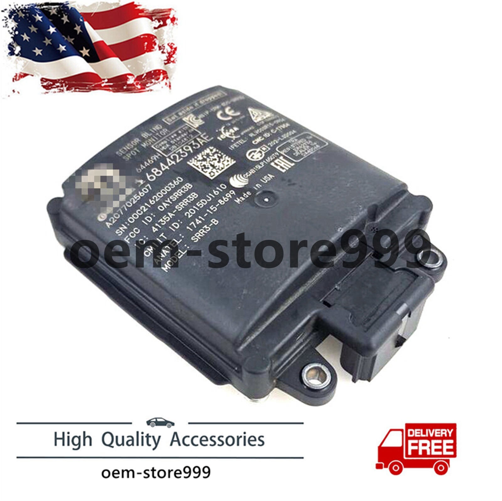 OEM Rear Blind Spot Detection Radar Module 68442393AE for Ram 2500 3500 20-24