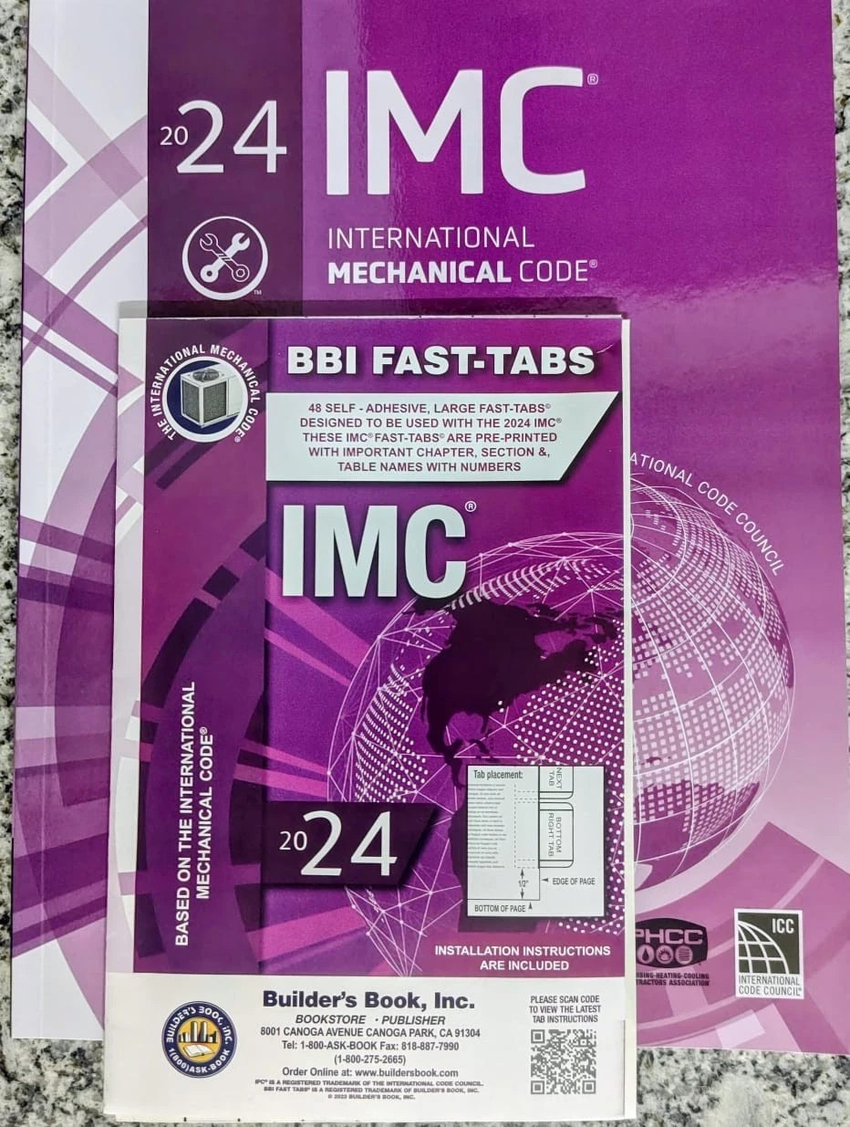 2024 IFGC International Fuel Gas Code & 2024 IMC Mechanical Code with tab