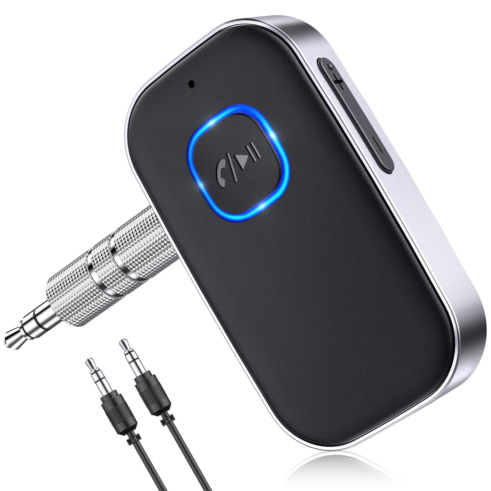 Bluetooth Receiver for Car, Noise Cancelling 3.5mm AUX Bluetooth Car Adapter