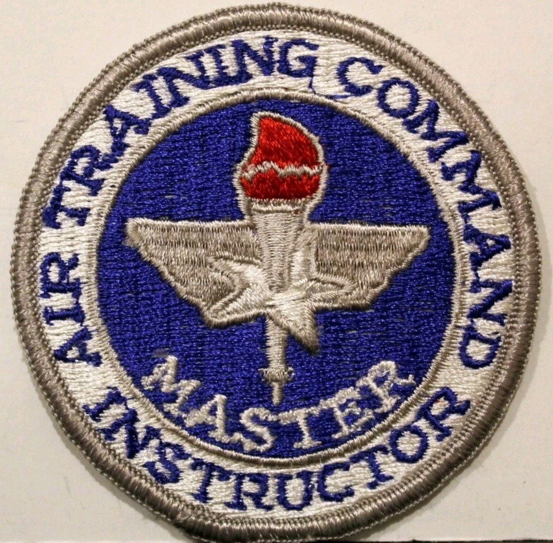 USAF AIR FORCE AIR TRAINING COMMAND ATC MASTER INSTRUCTOR PATCH COLOR 3" VTG NOS
