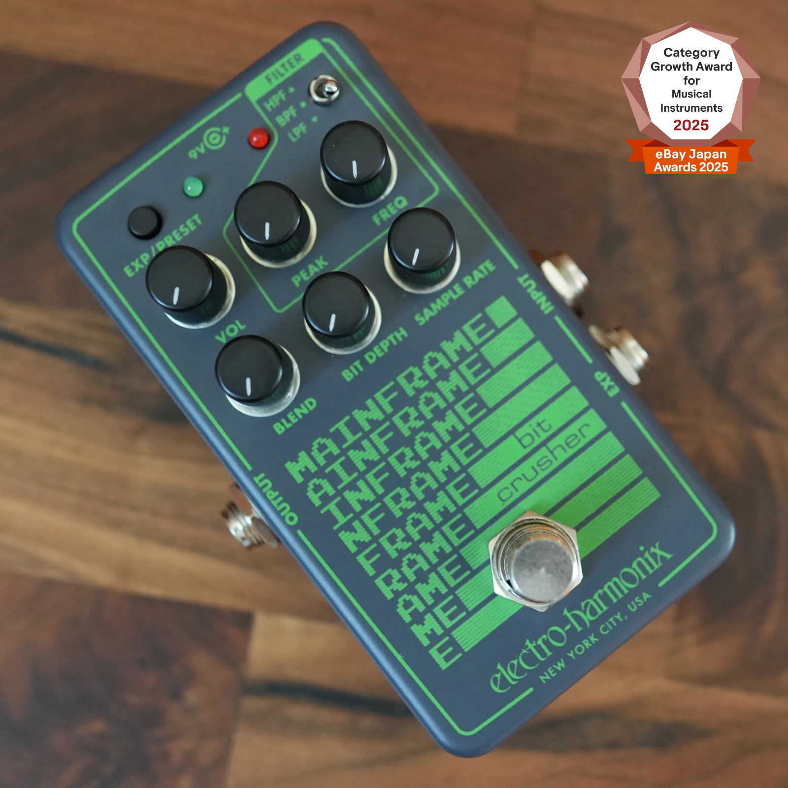 Electro-Harmonix MAINFRAME Bit Crusher Sample Rate Reducer Guitar Bass Pedal