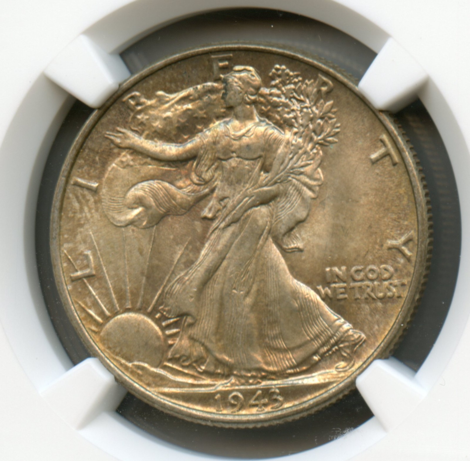 1943 Walking Liberty Silver Half Dollar NGC MS 65