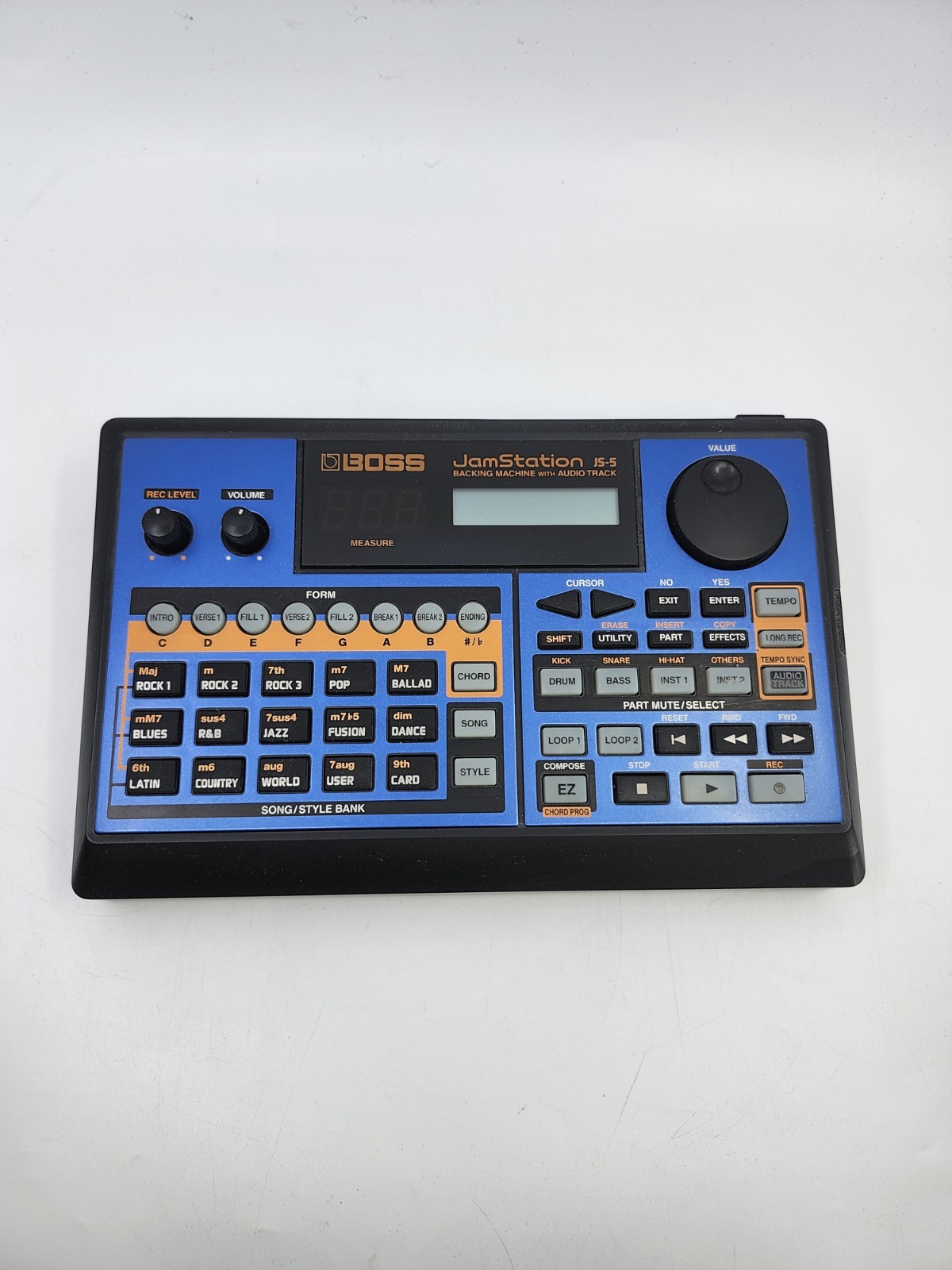 Boss JS-5 Jam Station Rhythm Backing Jamming Drum Machine Original Box UNTESTED