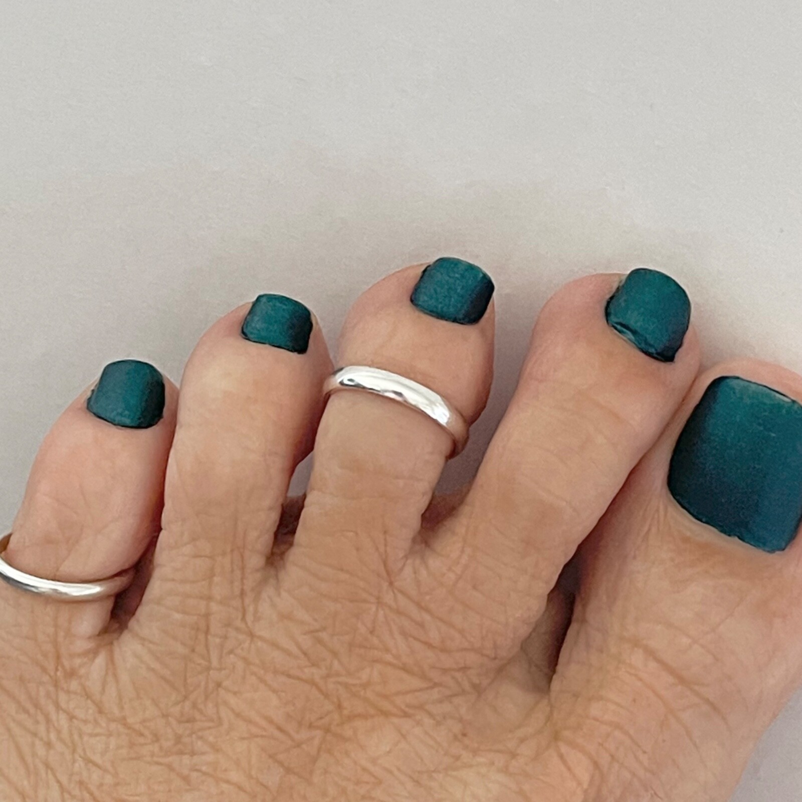 Sterling Silver 2.5MM Band Toe Ring, Silver Rings, Silver Band, Adjustable