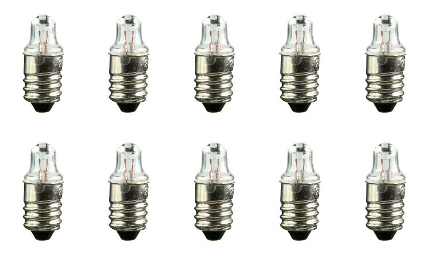 Box of 10 #112 Lamp Bulb Flashlight/Toy 1.2V, 0.22A
