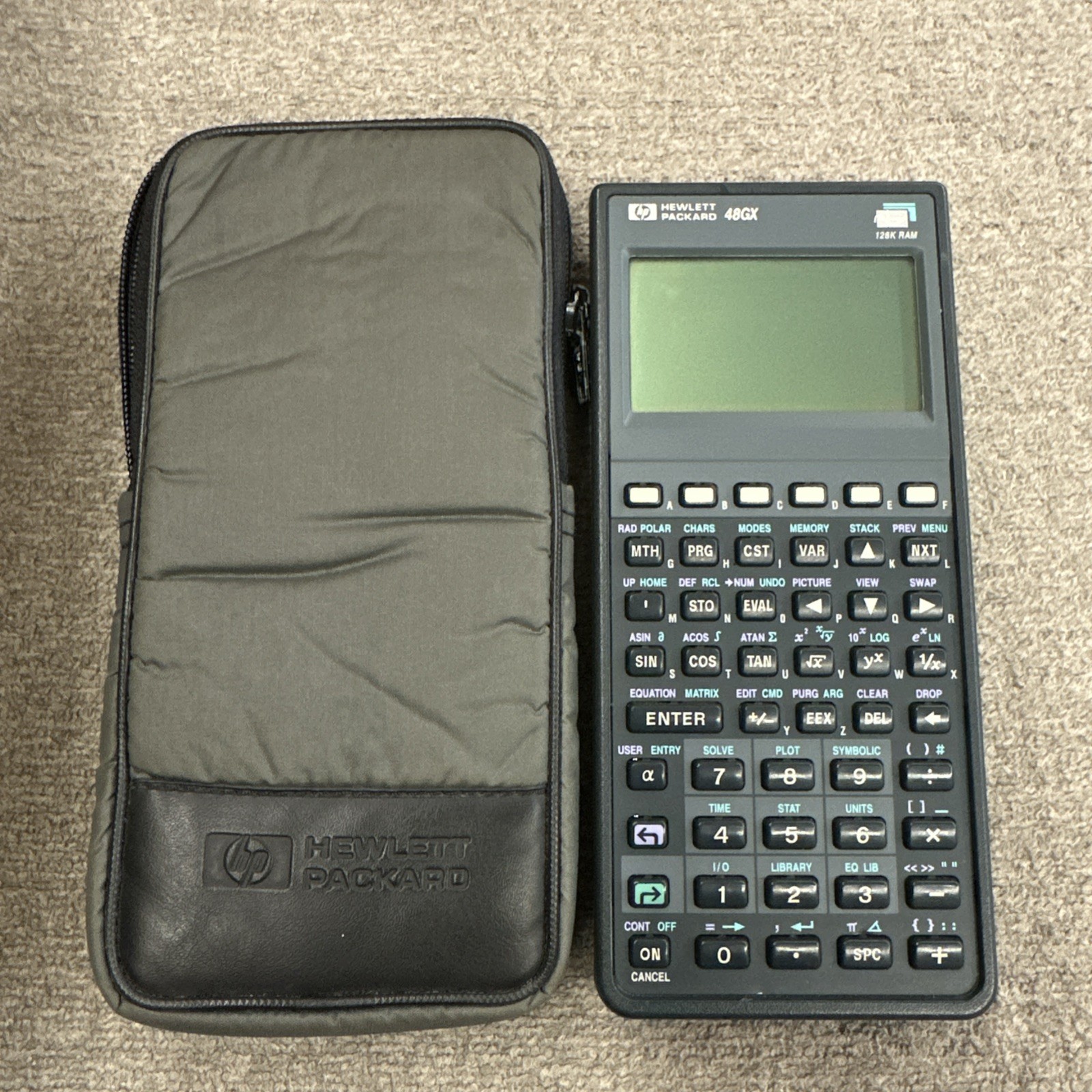 HP Hewlett Packard 48GX 128K High Contrast LCD Graphing Calculator- Tested