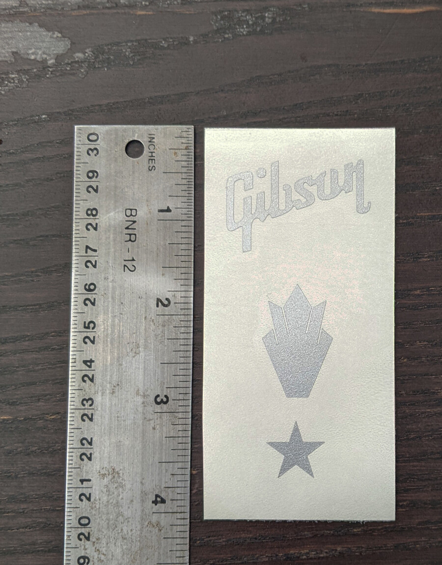 G Crown Guitar Headstock Decal for Standard Special Studio Model GOLD / SILVER