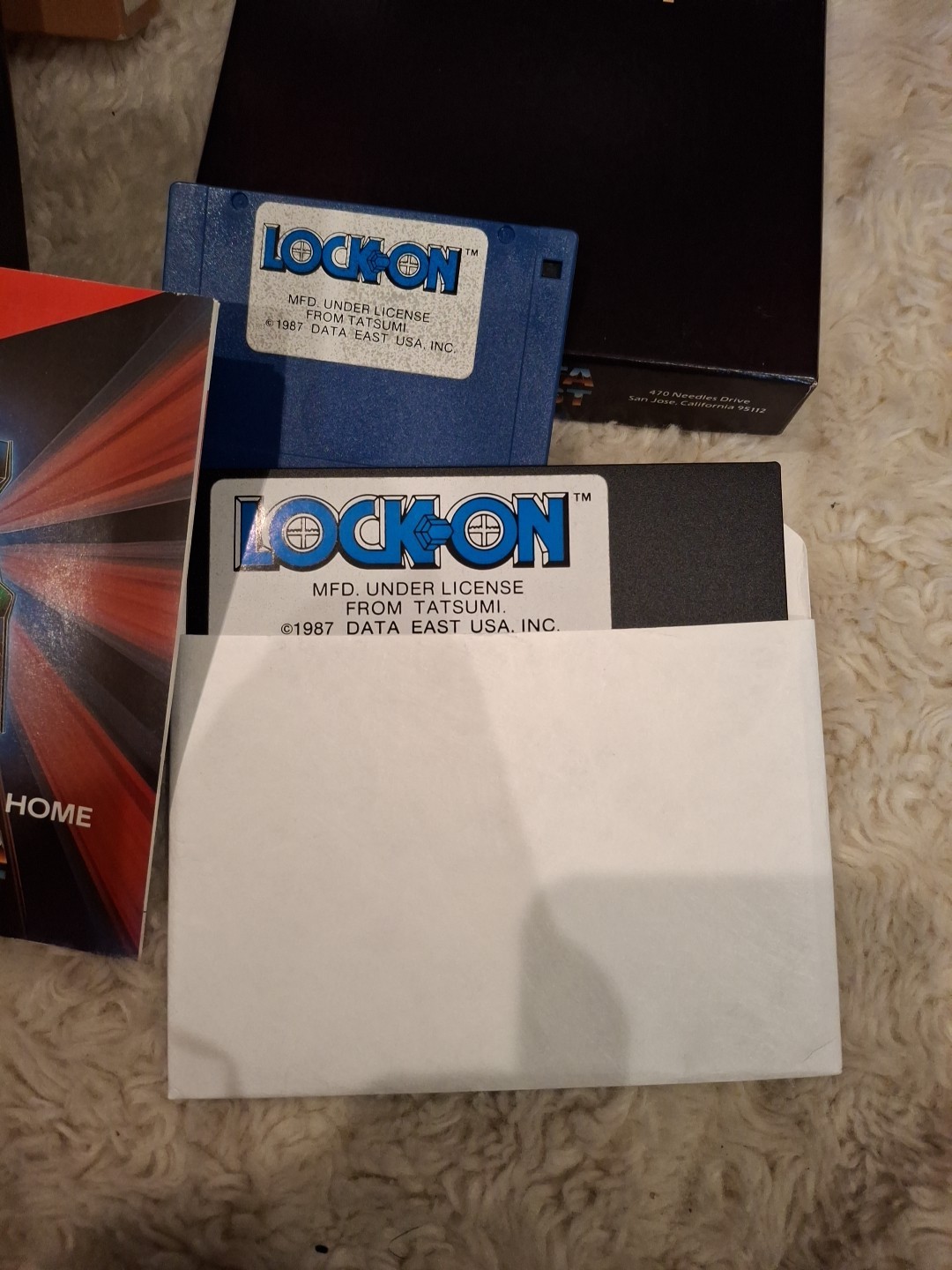Data East Lock-On IBM Video Game 1987 - Vintage