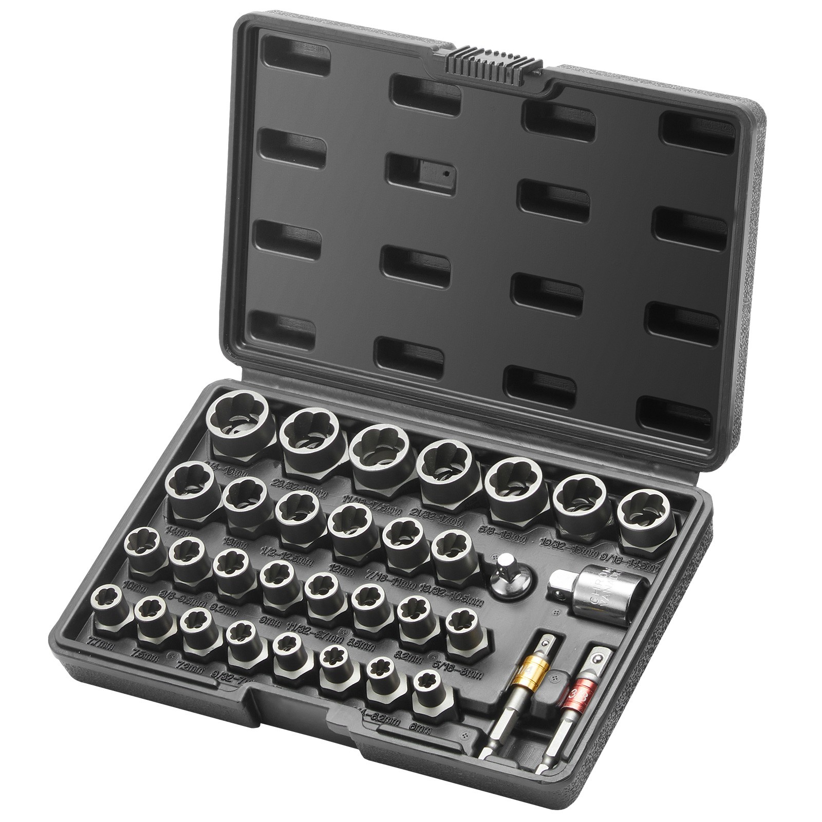 Uimoso Bolt Extractor Set 29-Piece Bolt and Nut Remover Set with Storage Case