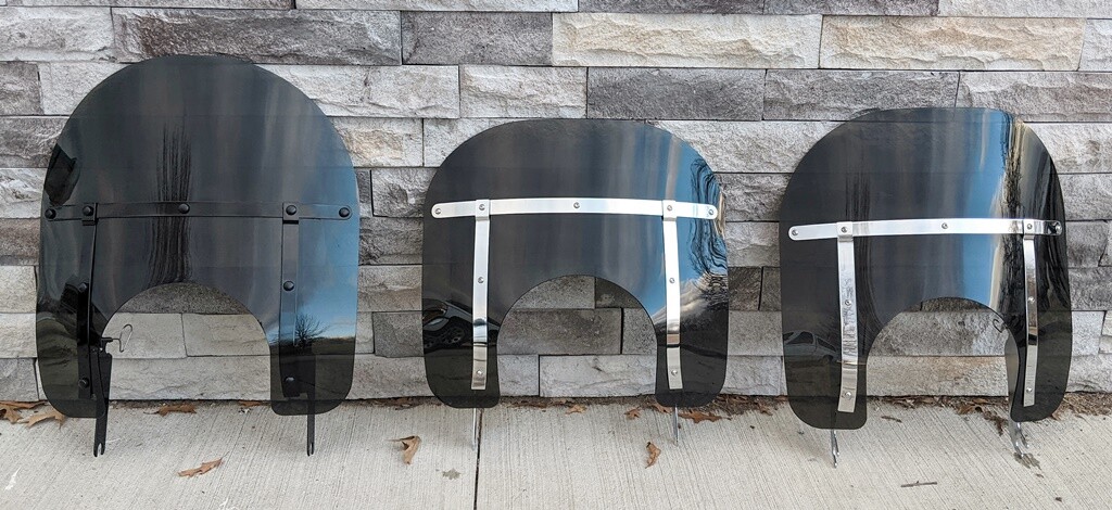 Calsci Tinted Detachable Windshield for Harley Road King Freewheeler