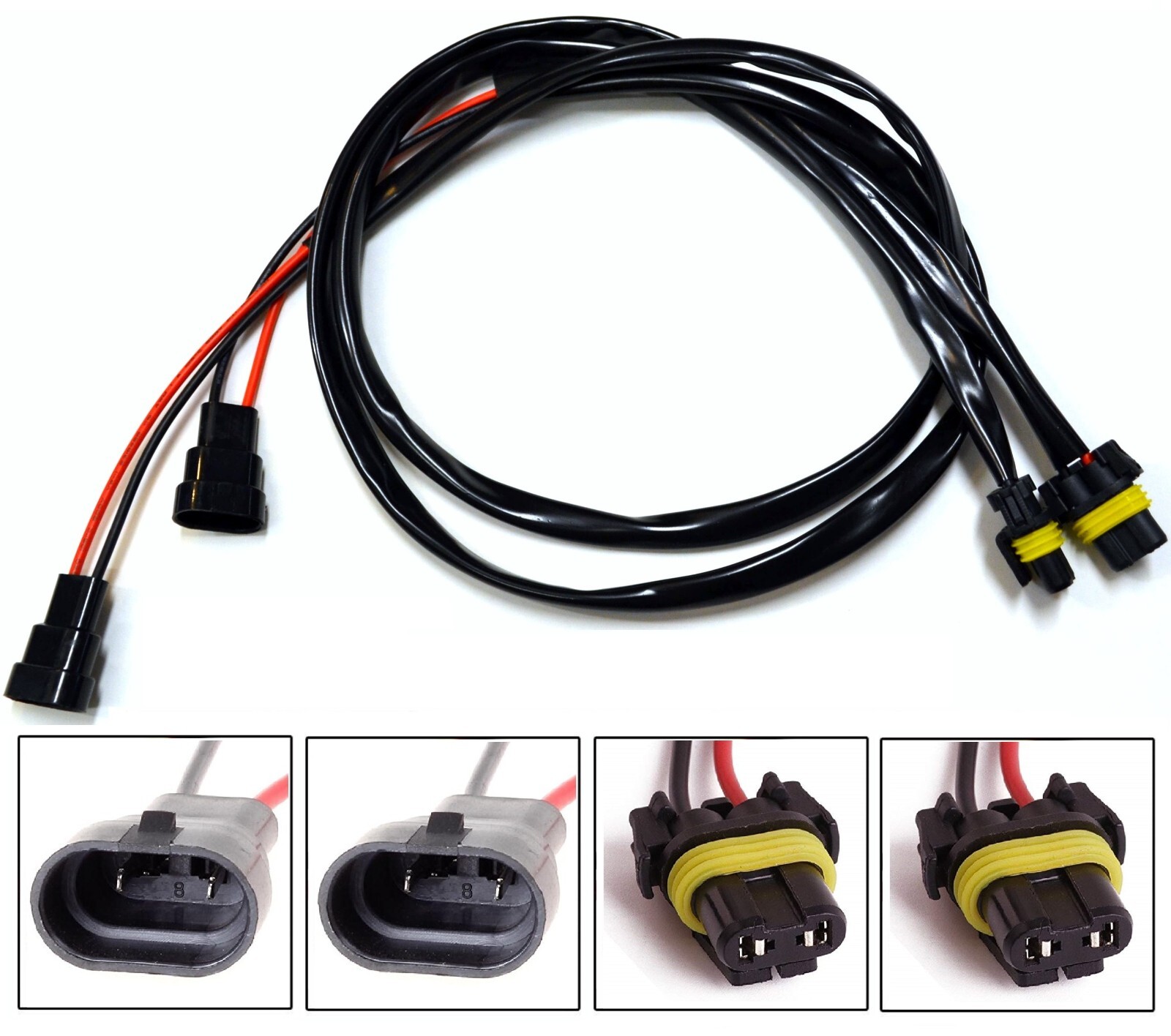Extension 3ft P H10 9145 Wire Harness Fog Light Replacement Socket Lamp Bulb Fit