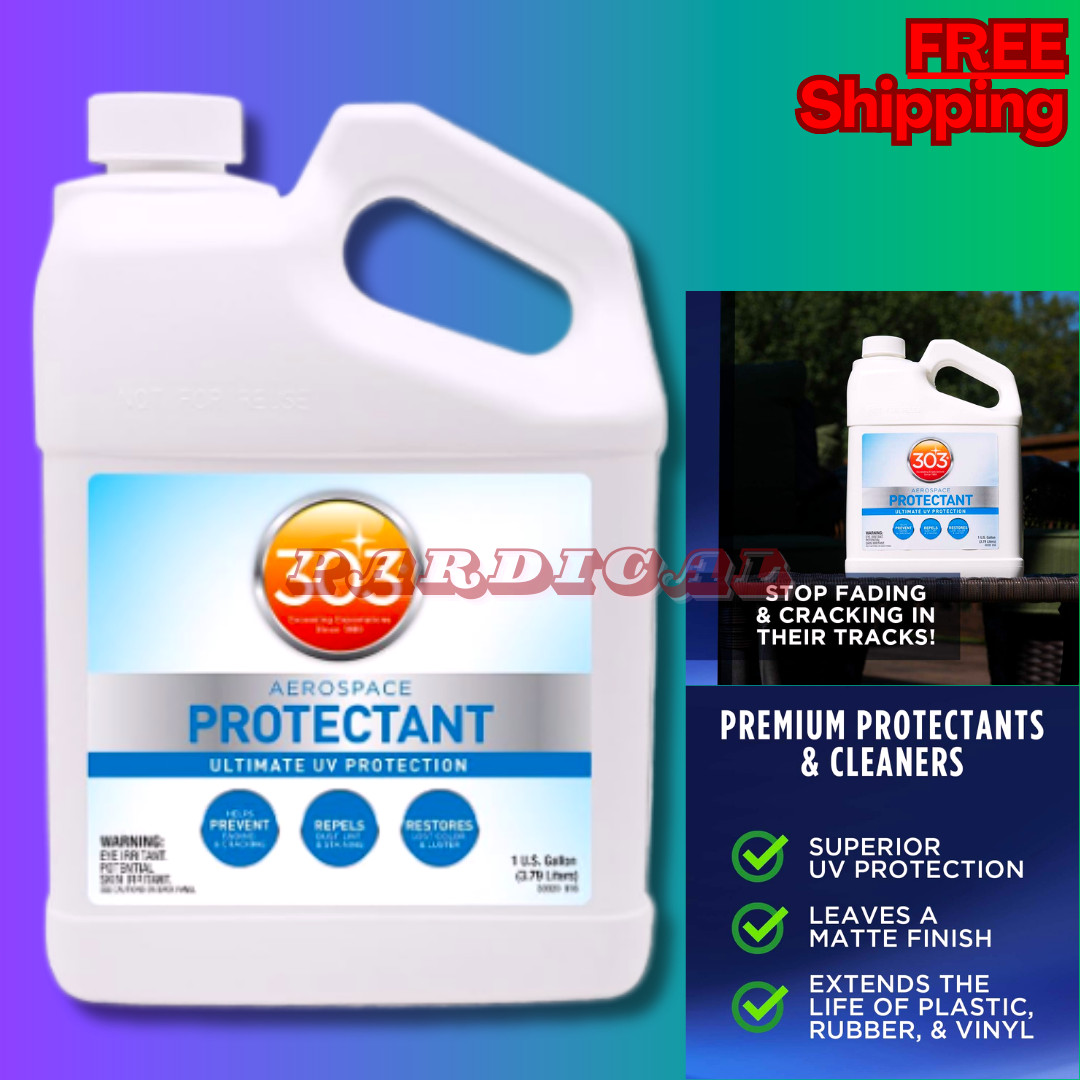 303 Products Aerospace Protectant,UV Protection Repels Dust, Dirt, 1 GALLON 4-PK