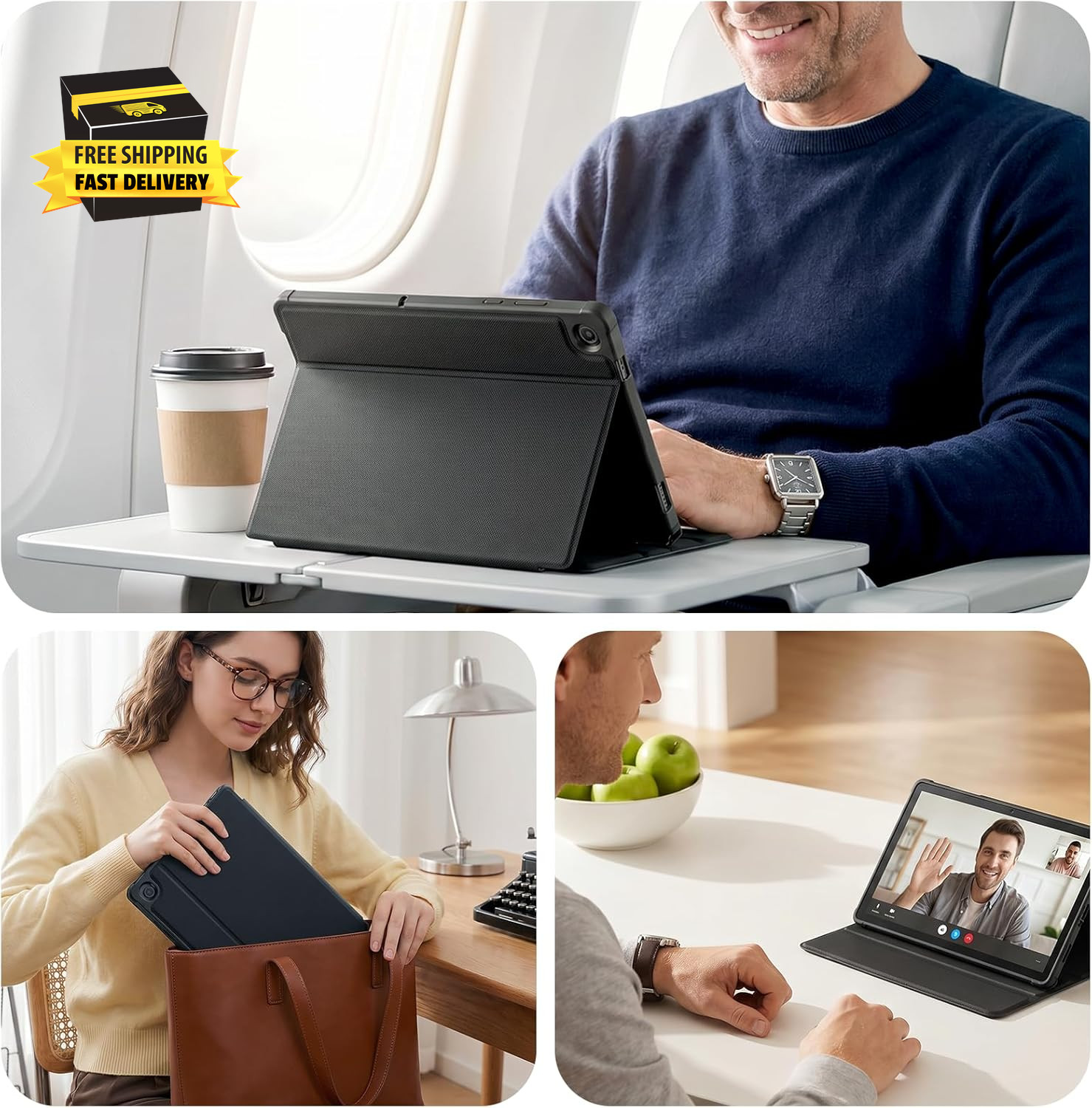 Case for Samsung Galaxy Tab A11+ plus 11” 2025, Multi-Viewing Angles, All New PU