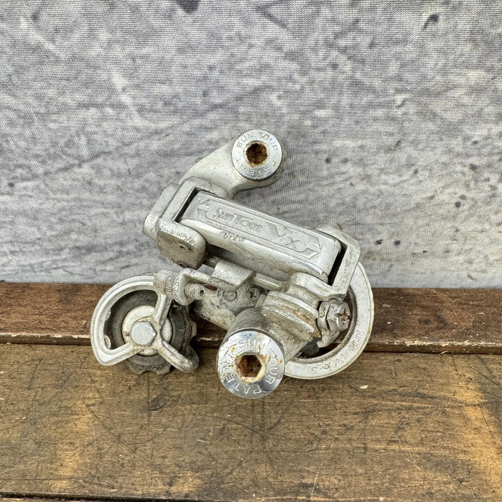 Vintage SunTour VX-S Rear Derailleur Silver Japan VXS 70s 80s Lugged Frame