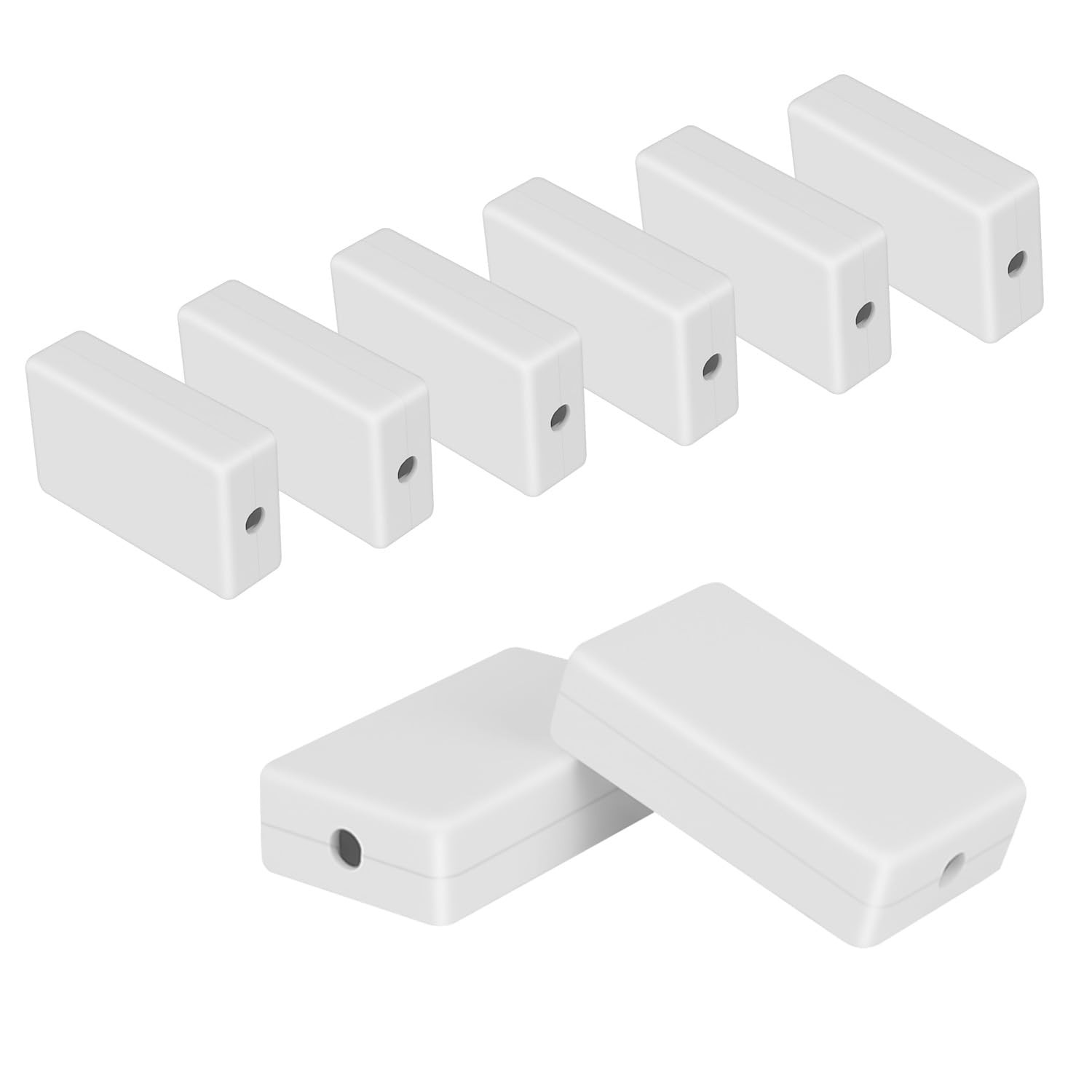 HoHaing Project Box 8 Pieces Electrical 2.36" x 1.42" x 0.67", White