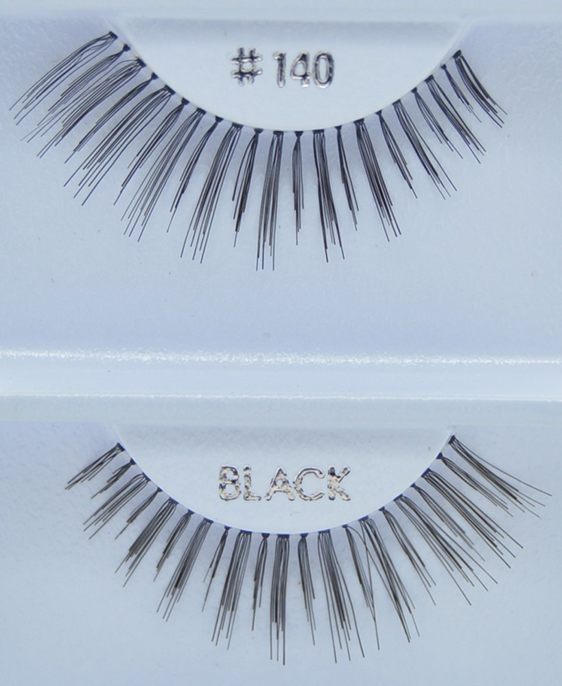 6, 12 Pairs #140 Creme Eyelashes 100% Human Hair Eyelashes