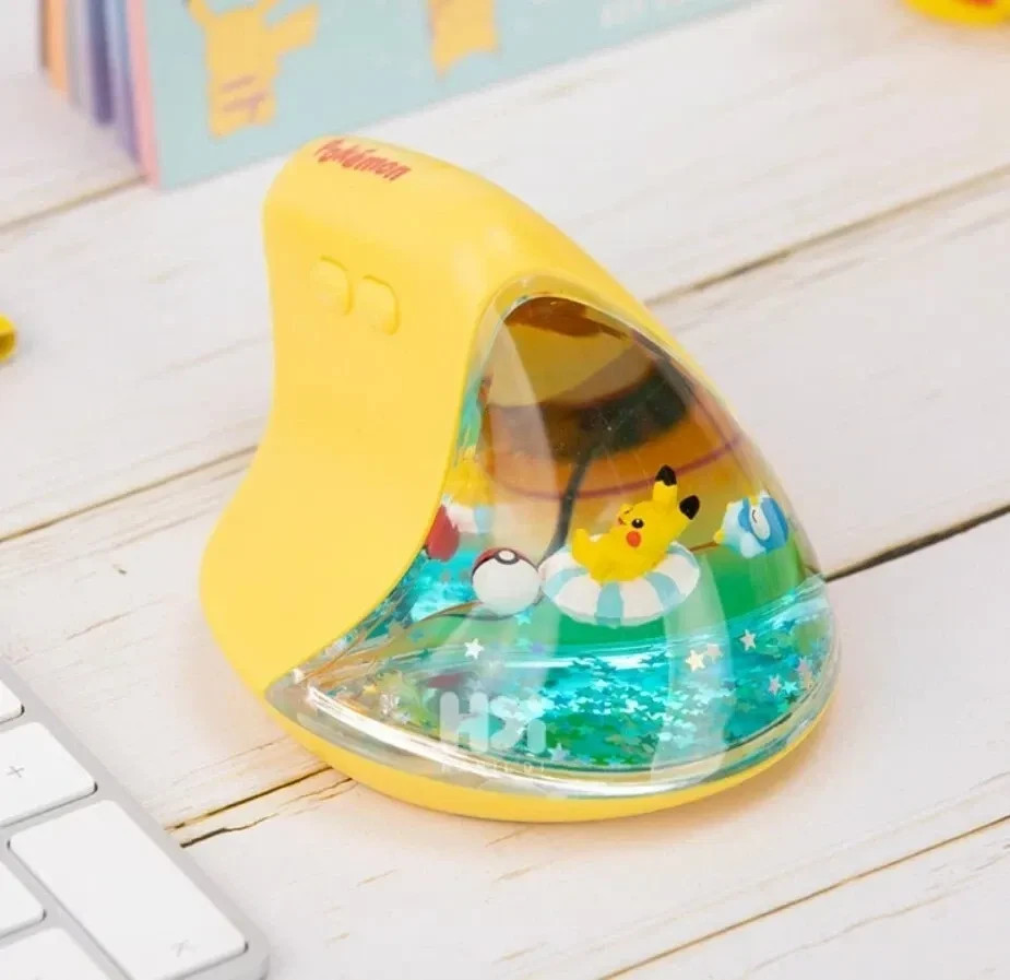 Official Pokemon Vertical Figure Wireless Mouse Bluetooth 2.4GHz Ergonomic
