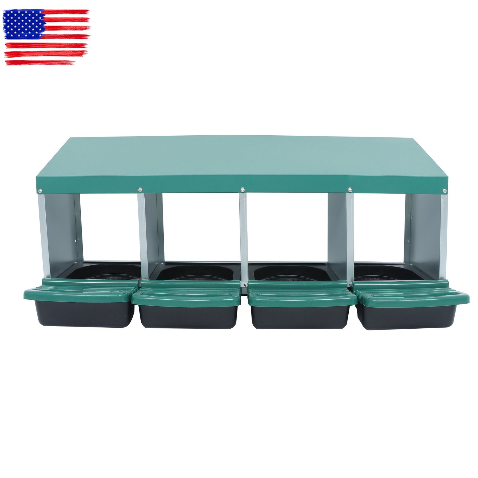 4 Hole Chicken Nesting Boxes Metal Chicken Egg Laying Nesting Box With Perch