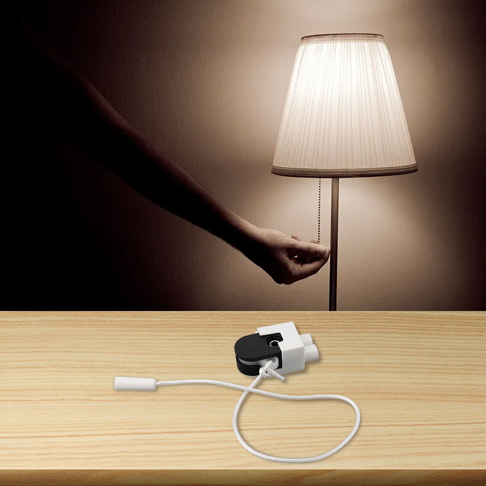 Pull cord switch Pull cord wall light switch with cord rotating pull cord switch
